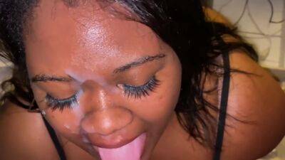 My Black Girl Facial Cumshot Compilation! She Deepthroats Daddys Bwc And Loves The Cum - hclips.com
