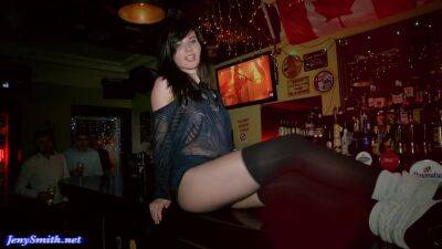 Nude In The Bar - upornia.com