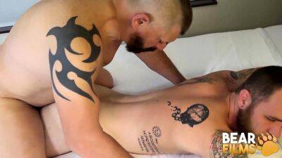 BEARFILMS Tattooed Cub Ryan Powers Bred By Bear Beau Bearden - drtuber.com