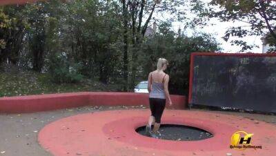 Jump and Running naked in Public Park by Katerina-Hartlova - xxxfiles.com