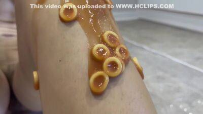 Relax To Sploshing In Spaghetti Hoops - Wam Video - hclips.com