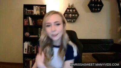 Full Cam Show Recording Blonde Chatting And Showing Feet With Marissa Sweet - hclips.com