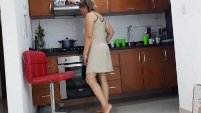 I Masturbate In The Kitchen In Front Of My Stepmother. Suck My Dick - hclips.com