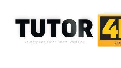 TUTOR4K. Rich boy covers tutors face with whipped cream - drtuber.com - Russia