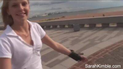 Sweet Sarah Kimble Roller Blade On The Part And Showing Her Pussy Closeup Naked Outdoor - hclips.com