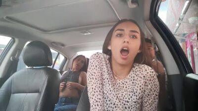 My Boyfriend Records Us With My Friend Using Lovense In His Car - hclips.com