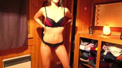 Cute Busty Girlfriend Strips Sexy Lingerie Try On And Dance - hclips.com
