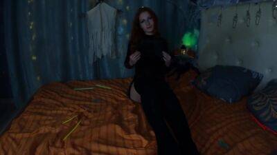 Hot Girl Pleasuring Herself In Halloween - upornia.com - Russia