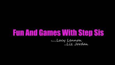 Lacy Lennon - Liz Jordan - Lacy Lennon And Liz Jordan Sex Fun And Games - sunporno.com - Jordan