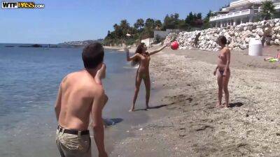 Horny Guys And Girls Are Partying And Orgying On The Beach, In The Middle Of The Day - upornia.com