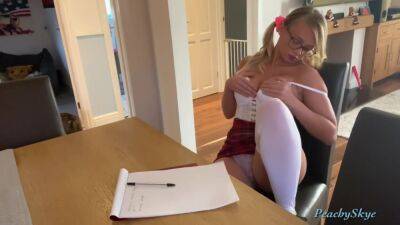Slutty Schoolgirl Skips Homework - hclips.com