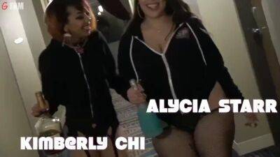 Asian Lesbian fucks her Latina fat Booty Girlfriend - sunporno.com - Usa