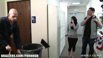Tiffany - Bad chick Tiffany T fucks the school janitor in front of her man - sexu.com