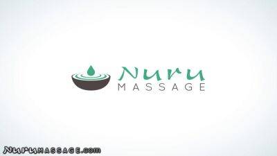Breasty masseuse treats the gentleman with Nuru therapy before sensual sex - sunporno.com