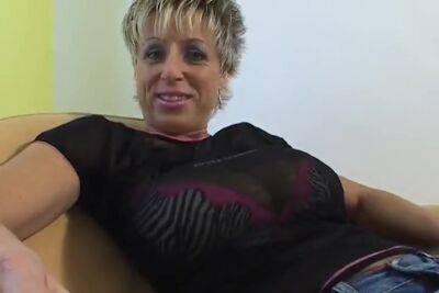 Old German Chick With Huge Natural Tits Playing With Her Sex Toy - hclips.com - Germany
