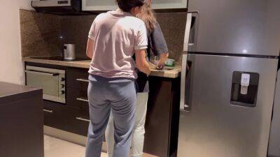Wife Fucked Hard With Tongue While Washing Dishes In The Kitchen, Getting Her To Cum Before Her Step - hclips.com