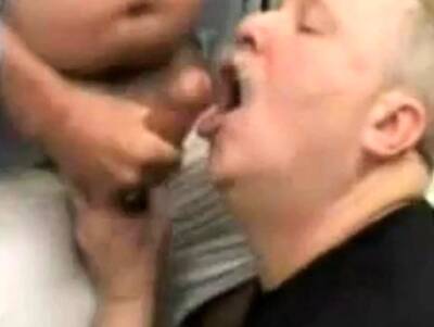 Moustache Daddy sucking cock eating cum - nvdvid.com