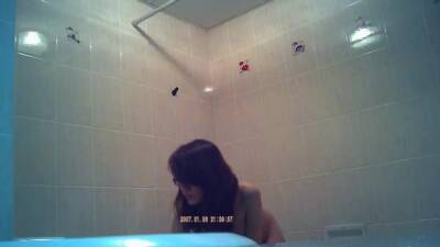 Charming asian naked in the shower - voyeurhit.com