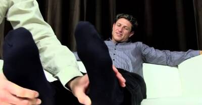 Homosexual fellows love a kinky foot fetish play jointly - icpvid.com