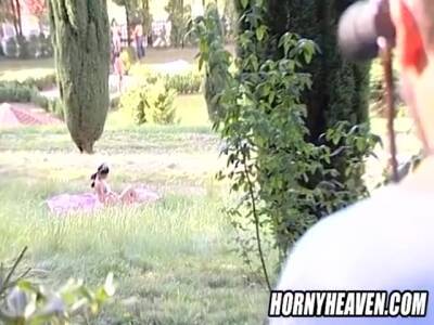 Old Guy Pumps Fat Load Of Cum On Naked Girl In Public - upornia.com - Czech Republic