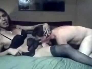 Busty ladyboy gets her dick sucked and ridden by her bf - nvdvid.com