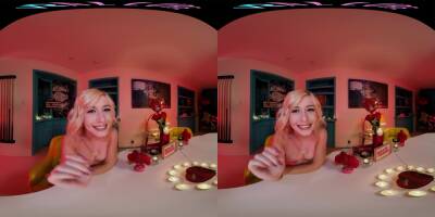 Your gorgeous blonde girlfriend thanks you for her Valentine's Day gifts in VR - txxx.com