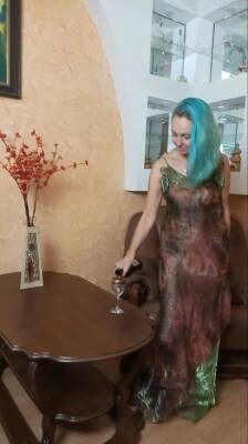 Wine Drinking Mermaid - Ladyfoxxx - hclips.com