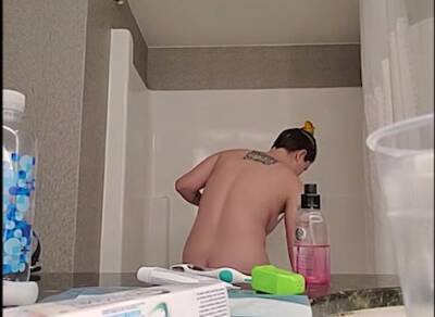 sis caught completely nude in bathroom (better quality) - voyeurhit.com