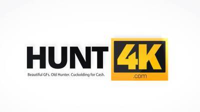 HUNT4K. Pretty blonde analyzed by hunk while her bg counts - nvdvid.com - Russia