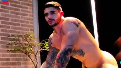 Incredible sexy twink with hard big muscles solo jerking fun - nvdvid.com
