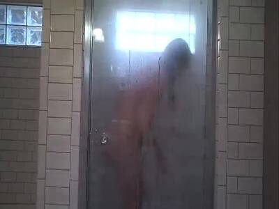 Wife shaving in shower - voyeurhit.com