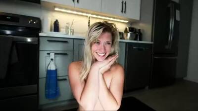 Skinny small titted blonde in shower - drtuber.com