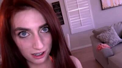 Sexy Red head with braces sucks big cock at audition - nvdvid.com