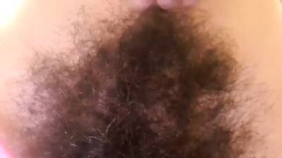 Fit Babe Plays With Her Natural Hairy Bush Pussy - nvdvid.com