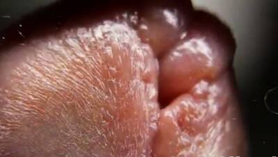 macro close up cumming on glass - nvdvid.com