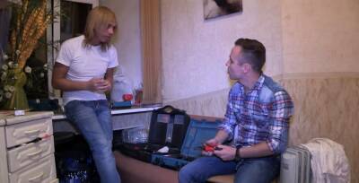 Wicked russian blonde bitch Abby fucked in cuch - drtuber.com - Russia