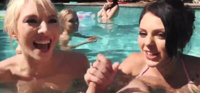 Fucks Watching Her Pal Summer Pool Party, Outdoor Sex Video - inxxx.com