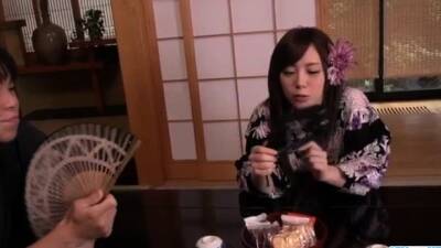 Rino Sakuragi deals cock in each of her tight love holes - nvdvid.com - Japan