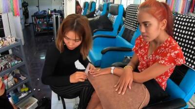 Manicure pedicure for Asian girlfriend - nvdvid.com - Thailand