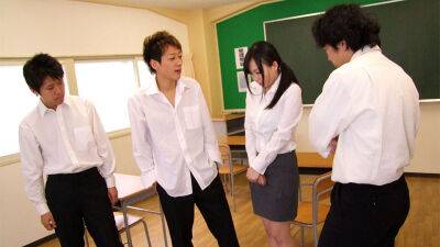 Nozomi Hazuki - Sexy teacher is about to get fucked hard - inxxx.com
