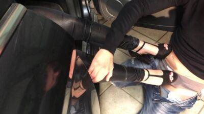 Risky Shoejob And Footjob In A Public Car Parking .... He Loves My Feet Everywhere - hclips.com