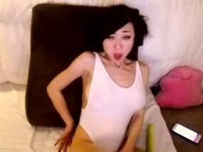 Webcam Asian chick anal masturbation tease - drtuber.com - Japan