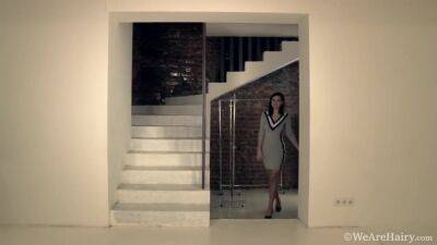 Ramira - Grey Dress White Stairs - upornia.com