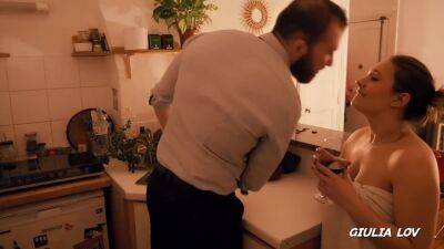 He Comes Home From Work Earlier And Surprises Her -- Ben&giulia - hclips.com