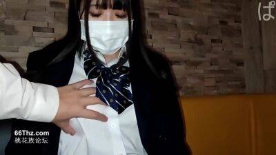 Japanese College Girl Is Wearing Her School Uniform While - hclips.com - Japan