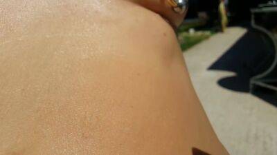 Nippleringlover Close Up Feet Pierced Pussy Pierced Nipples Sun Tanning Naked Rubbing Clit Outdoors - hclips.com
