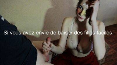 Jeune femme aux gros seins donne du plaisir oral a son mari - drtuber.com - France