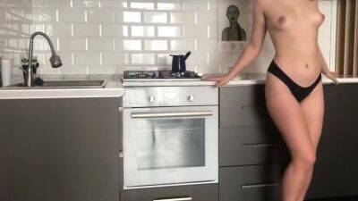 Not At Home - Single Wife Masturbates In The Kitchen While Her Husband Is Not At Home - hclips.com