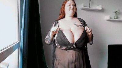 Fat Freak Mom Shows Enormous Tits - sunporno.com