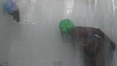 Curvy Ebony Takes Erotic Shower - upornia.com